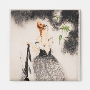Im Nest, 1922 von Louis Icart Magnet