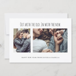 Im neuen Foto des neuen Jahres Feiertagskarte