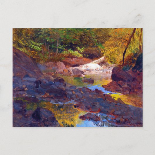 Im Neuengland Woods by Frederic Edwin Church Postkarte (Vorderseite)
