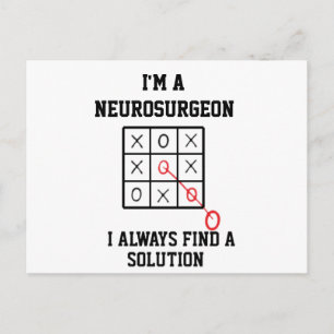 Im Neurochirurgen finde ich immer eine Lösung Postkarte