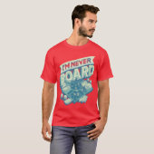 Im Never Board 80er Mädchen T-Shirt (Vorne ganz)
