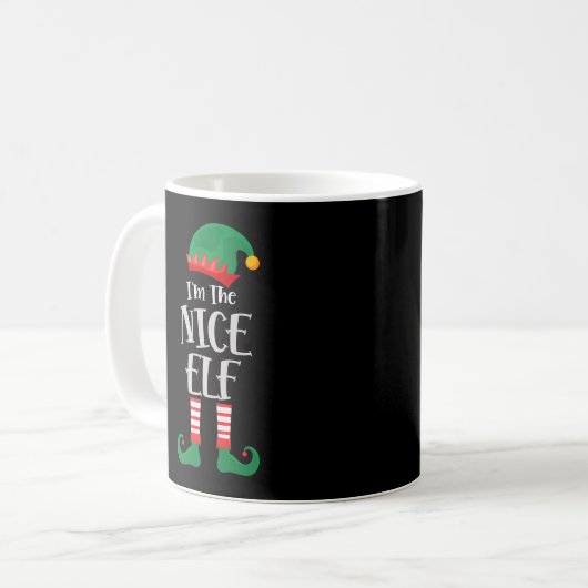 Im Nice Elf passt Weihnachten Kaffeetasse (Vorderseite Links)