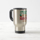 Im Nice Hes Naughty Elf Hat Reisebecher (Vorderseite Links)