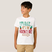 Im Nice Hes Naughty Elf Hat T-Shirt (Vorne ganz)