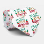 Im Nice Shes Naughty Elf Hat Krawatte (Gerollt)