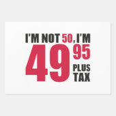 Im nicht 50 im 49.95 plus Steuer Geschenkpapier Set (Vorderseite)