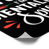 Im Nicht Crazy Im Mentally Spicy Poster (Ecke)