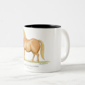 "Im nicht fett, bin ich im Showzustand" Becher Zweifarbige Tasse (VorderseiteRechts)