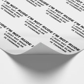 IM NICHT RUDE.png Geschenkpapier (Ecke)