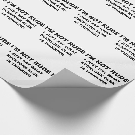 IM NICHT RUDE.png Geschenkpapier (Ecke)