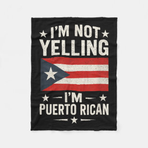 Im nicht schreien - puerto-amerikanisches Zitat Fleecedecke