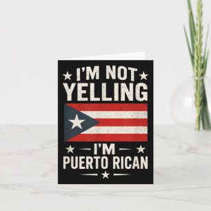 Im nicht schreien - puerto-amerikanisches Zitat Karte
