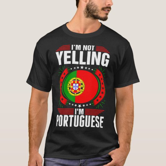 Im nicht schreiendes T-Shirt des Portugiese-Im (Vorderseite)