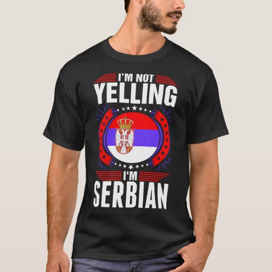 Im nicht schreiendes T-Shirt des Serbe-Im (Vorderseite)