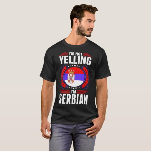 Im nicht schreiendes T-Shirt des Serbe-Im (Vorne ganz)