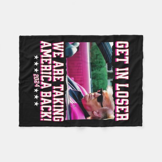 Im Niedergang bringen wir Amerika wieder zurück - Fleecedecke (Vorderseite (Horizontal))