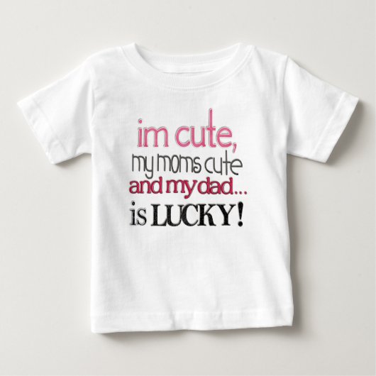 Im niedlich… baby t-shirt (Vorderseite)