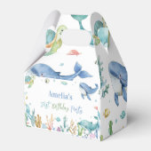 Im Niedlichen Ozean zum Geburtstag Geschenkschachtel (Rückseite)