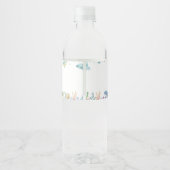 Im Niedlichen Ozean zum Geburtstag Wasserflaschenetikett (Rückseite)