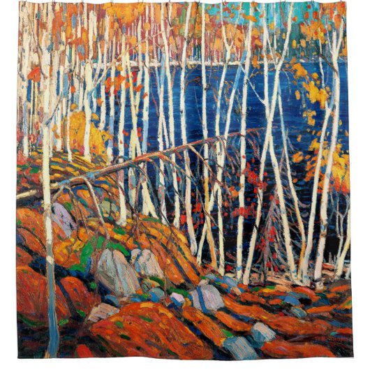 Im Norden, berühmtes Gemälde Duschvorhang (Vorderseite)