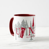 Im Norden mit Baumhintergrund Tasse (Vorderseite Links)