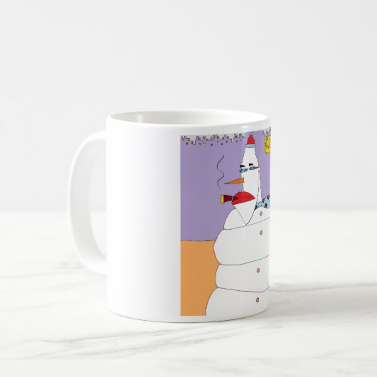 Im Norden Schneemann Kaffeetasse (Vorderseite Links)