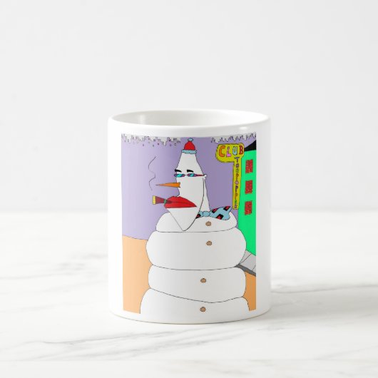 Im Norden Schneemann Kaffeetasse (Mittel)