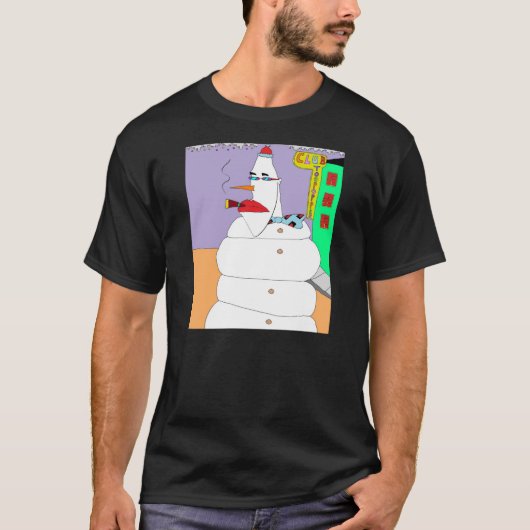 Im Norden Schneemann T-Shirt (Vorderseite)