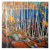 Im Northland, Kunst von Tom Thomson, Fliese (Vorderseite)