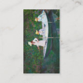 Im norwegischen Boot bei Giverny Claude Monet Visitenkarte (Rückseite)