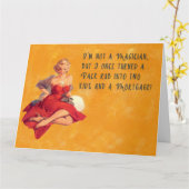 I'm Not A Magician Karte (Gelbe Blume)