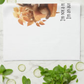 I'm Not a Morning Person Autumnal Sloth Geschirrtuch (Gefaltet)