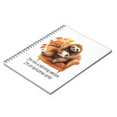 I'm Not a Morning Person Autumnal Sloth Notizblock (Linke Seite)