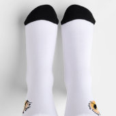 I'm Not A Morning Person funny owl quote Socken (Oben)