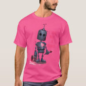I'M Not A Robot Grey With Computer Internet T-Shirt (Vorderseite)
