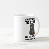 I'm not addicted to coffee kaffeetasse (VorderseiteRechts)