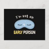 I'm not an early person postkarte (Vorderseite)