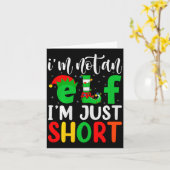 I'm Not An Elf I'm Just Short Family Elf Squad Chr Karte (Gelbe Blume)