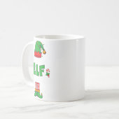 I'm Not An Elf I'm Just Short Funny Christmas Men Kaffeetasse (Vorderseite Links)