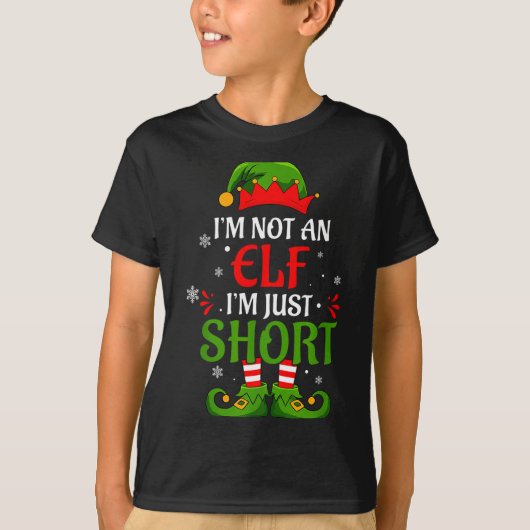 I'm Not An Elf I'm Just Short Merry Christmas Elf  T-Shirt (Vorderseite)