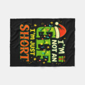 Im Not An Elf Just Short Funny Christmas Xmas Men Fleecedecke (Vorderseite (Horizontal))