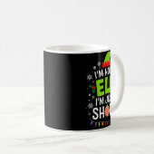 Im Not An Elf Just Short Funny Christmas Xmas Men Kaffeetasse (VorderseiteRechts)