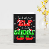 Im Not An Elf Just Short Funny Christmas Xmas Men Karte (Gelbe Blume)
