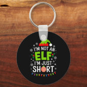 Im Not An Elf Just Short Funny Christmas Xmas Men  Schlüsselanhänger (Vorderseite)