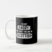 I'm Not Angry I'm Just Smiling In Scottish Dad Fun Kaffeetasse (Links)