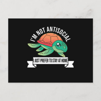 I'm Not Antisocial I Just Prefer To Stay At Home Postkarte