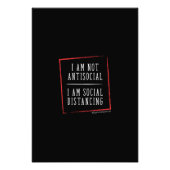 i'm not antisocial i'm social distancing fotodruck (Vorne)