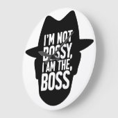I'm Not Bossy, I Am The Boss Große Wanduhr (Winkel)