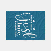 I'm not bossy i just have leadership skills fleecedecke (Vorderseite (Horizontal))