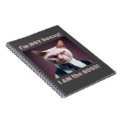 I'm Not Bossy, I'm The Boss - Funny Boss Cat Notizblock (Rechte Seite)